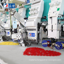 604+4 flat and taping coiling embroidery machine independent cording china embroidery machine